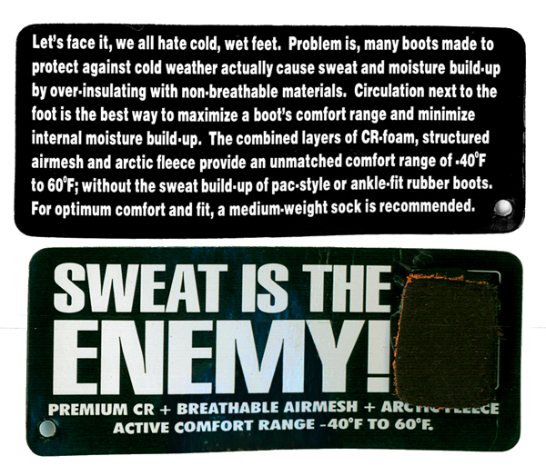 Sweat Is the Enemy