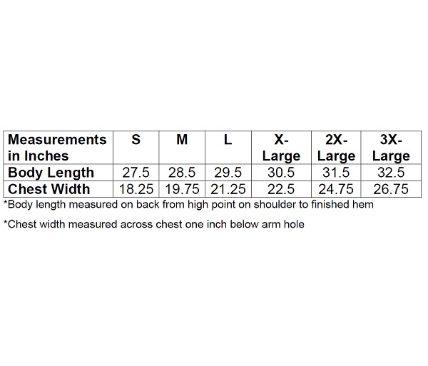 Measurement Chart
