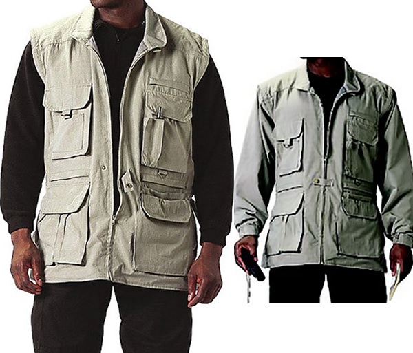 Unisex Convertible Cargo Jacket / Vest by Rothco